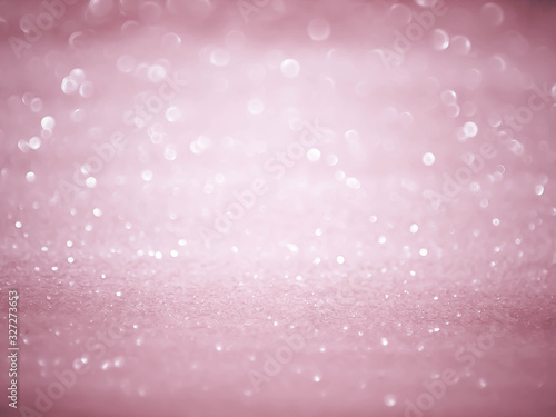 Abstract Pink bokeh defocus glitter blur background.