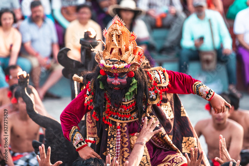 Kecak dance in Uluwatu, Bali photo