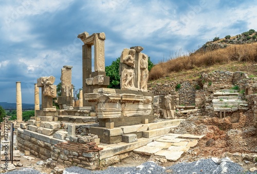 Polyphemus statues in the ancient Ephesus, Turkey