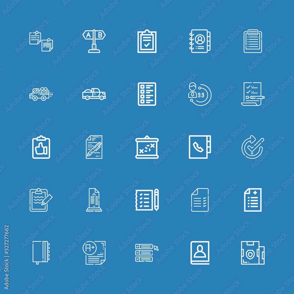 Editable 25 checklist icons for web and mobile Editable 25 checklist icons for web and mobile