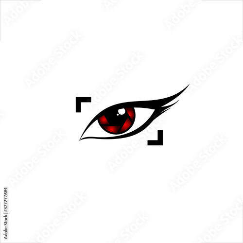 Eye logo shutter camera design capture