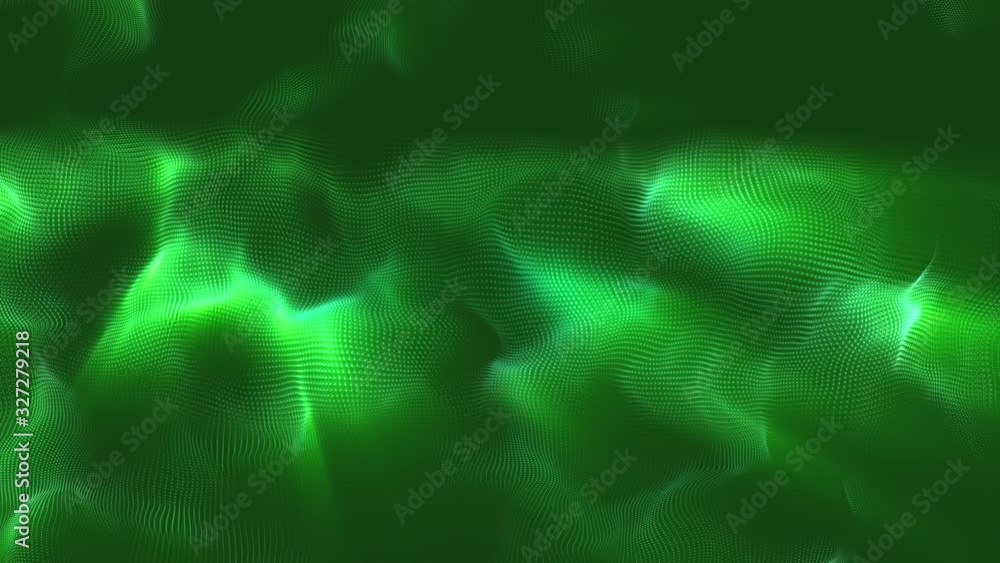 Glowing Wavy Lines Animation Loop Green Glowing Wavy Lines Animation Loop Green