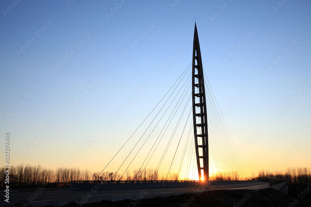 Obraz premium Suspension bridge