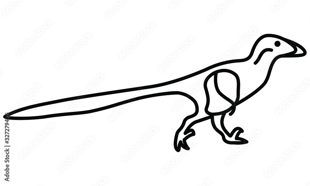 An illustration icon of a Deninonychus