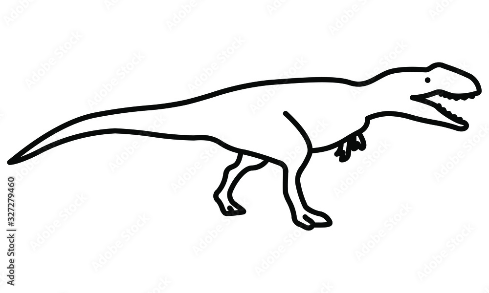 An illustration icon of a Giganotosaurus
