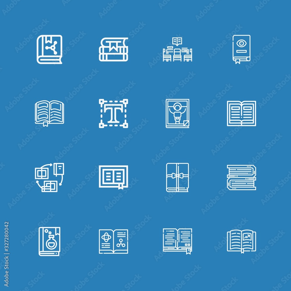 Editable 16 publishing icons for web and mobile Editable 16 publishing icons for web and mobile