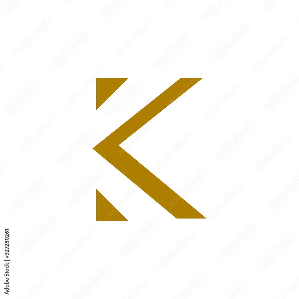 K letter logo icon elegant luxury geometric vector design logotype K letter logo icon elegant luxury geometric vector design logotype