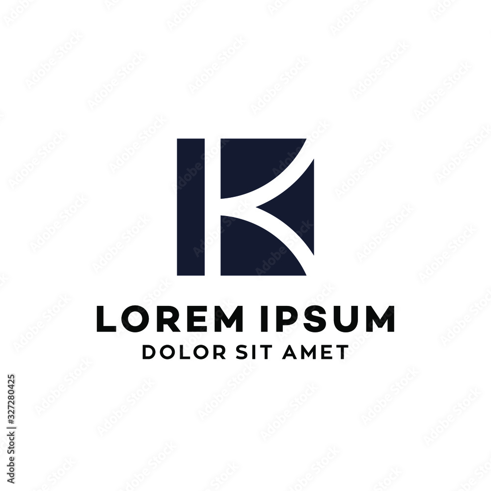 K letter logo icon elegant luxury geometric vector design logotype K letter logo icon elegant luxury geometric vector design logotype