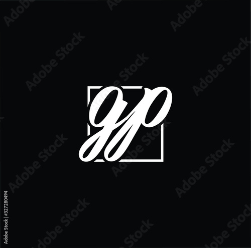 Initial based modern and minimal Logo. GP PG letter trendy fonts monogram icon symbol. Universal professional elegant luxury alphabet vector design