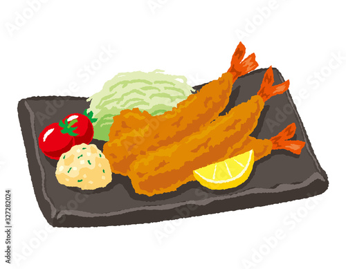 エビフライのイラスト