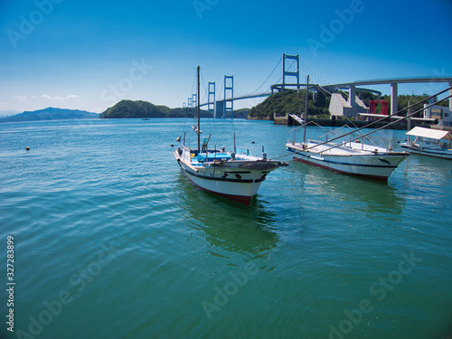 しまなみ海道　船　橋　海　風景　 © Kazuhiro.Kimura