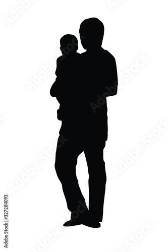 Silhouette of people vector