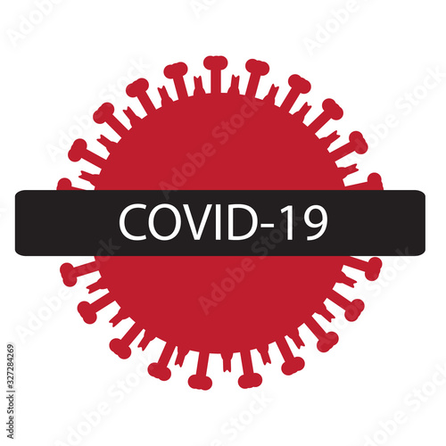 Coronavirus virus infection vector illustration isolated on white background