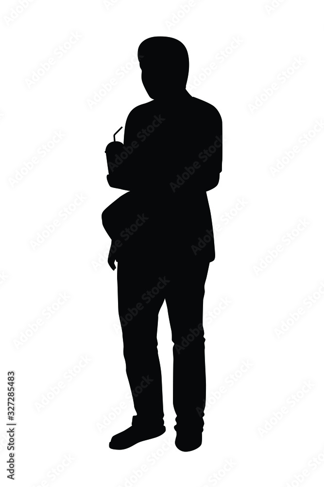 Silhouette of people vector