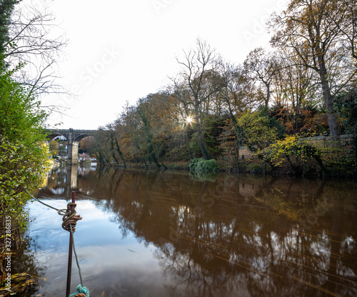 Knaresborough Yorkshire winter river scene photo