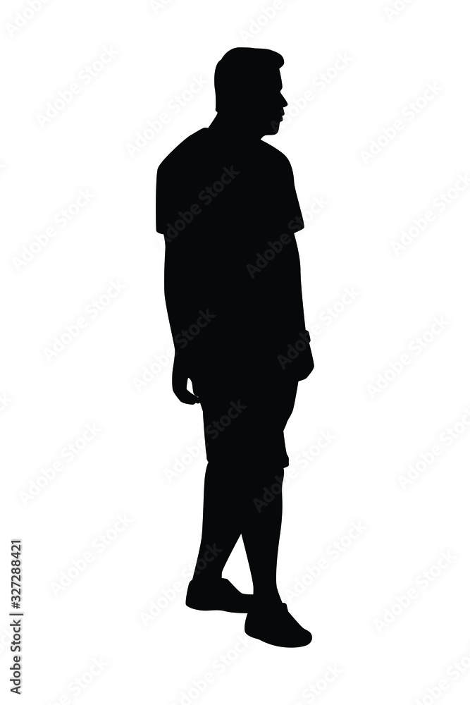 Silhouette of people vector