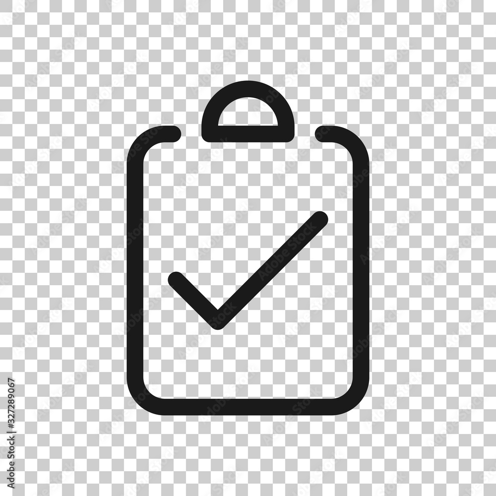 Document checkbox icon in flat style. Test vector illustration on white isolated background. Contract business concept. Document checkbox icon in flat style. Test vector illustration on white isolated background. Contract business concept.