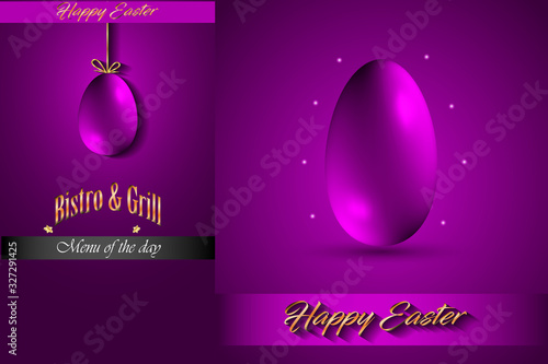 Happy easter background  greeetings for elegant cards, flyer or event invitations. photo