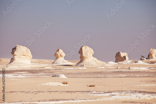 White desert in Egypt photo