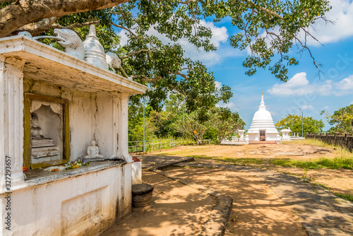 View at the Stupa of Avukana in North Central Sri Lanka photo