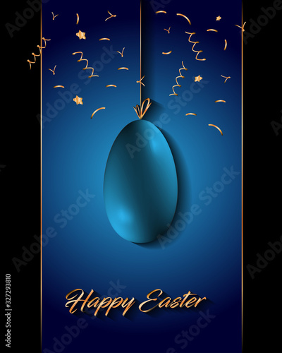 Happy easter background  greeetings for elegant cards, flyer or event invitations. photo