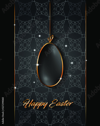 Happy easter background  greeetings for elegant cards, flyer or event invitations. photo