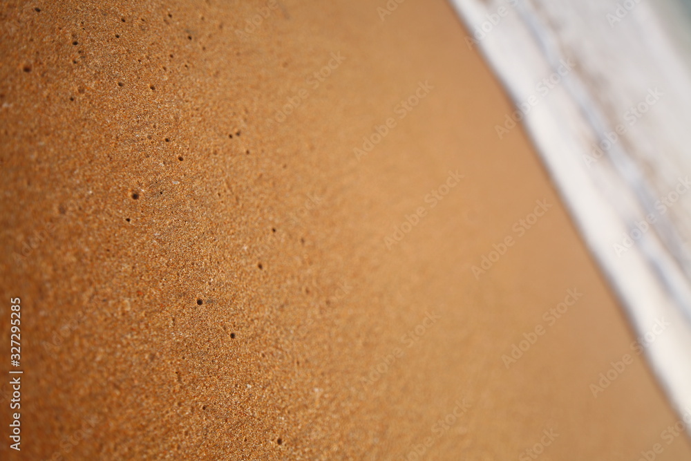 Fototapeta premium foam on sandy tropical ocean beach