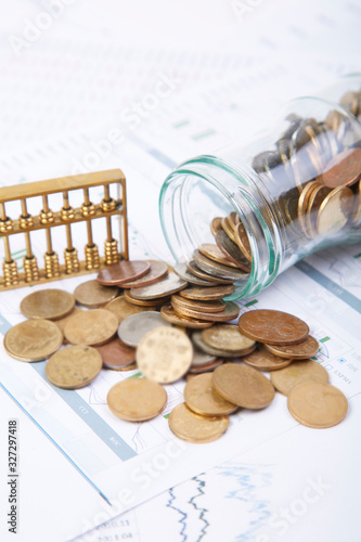 Currency USD financial material