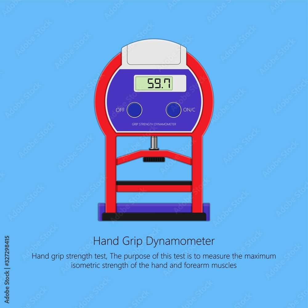 Handgrip Muscle Strength Scale Dynamometer Testing measure therapist ...