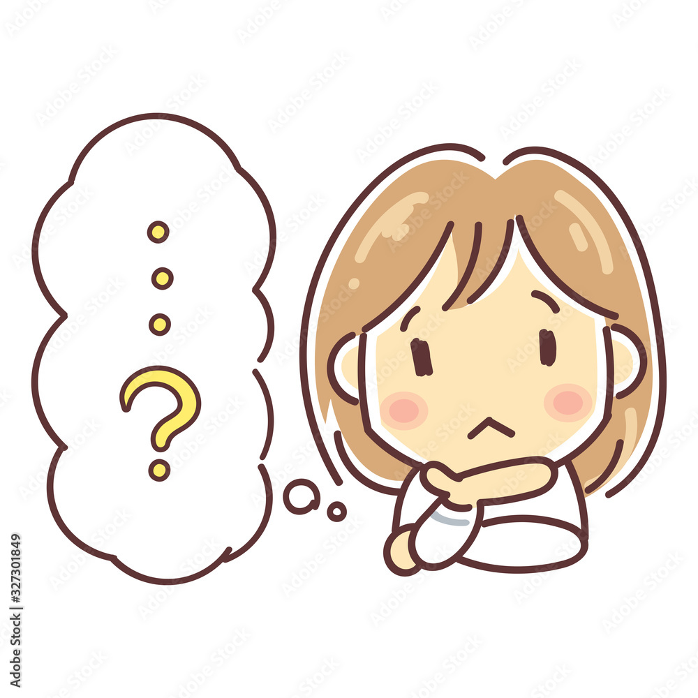 疑問に思う様子の女性 吹き出しイラスト 文字あり Stock Vector Adobe Stock 疑問に思う様子の女性 吹き出しイラスト 文字あり Stock Vector Adobe Stock