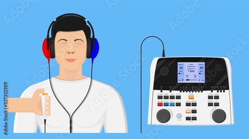 Audiologist audiometry hearing test screening