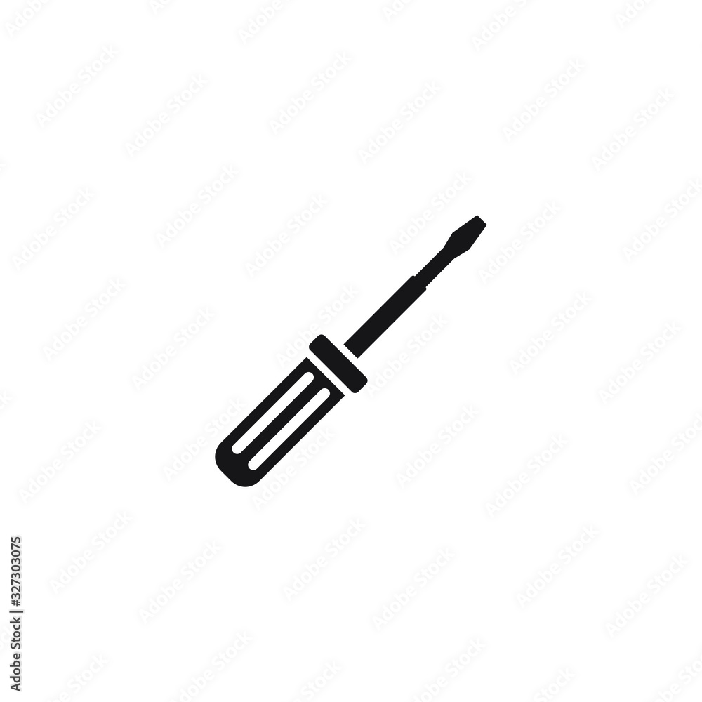 Screwdriver icon design isolated on white background. Vector illustration Screwdriver icon design isolated on white background. Vector illustration