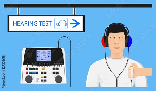 Audiologist audiometry hearing test screening