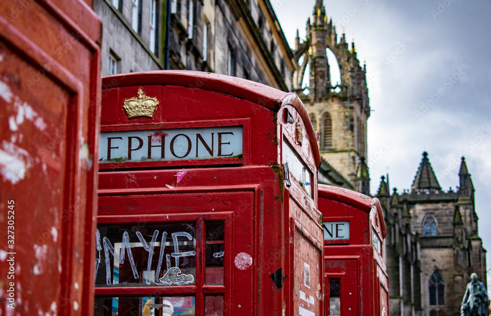 red telephone box in edimburgh scotland red telephone box in edimburgh scotland
