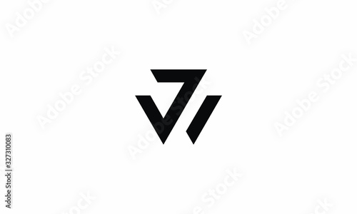 Letter JW / WJ logo. Icon design. Template elements. Geometric abstract logos