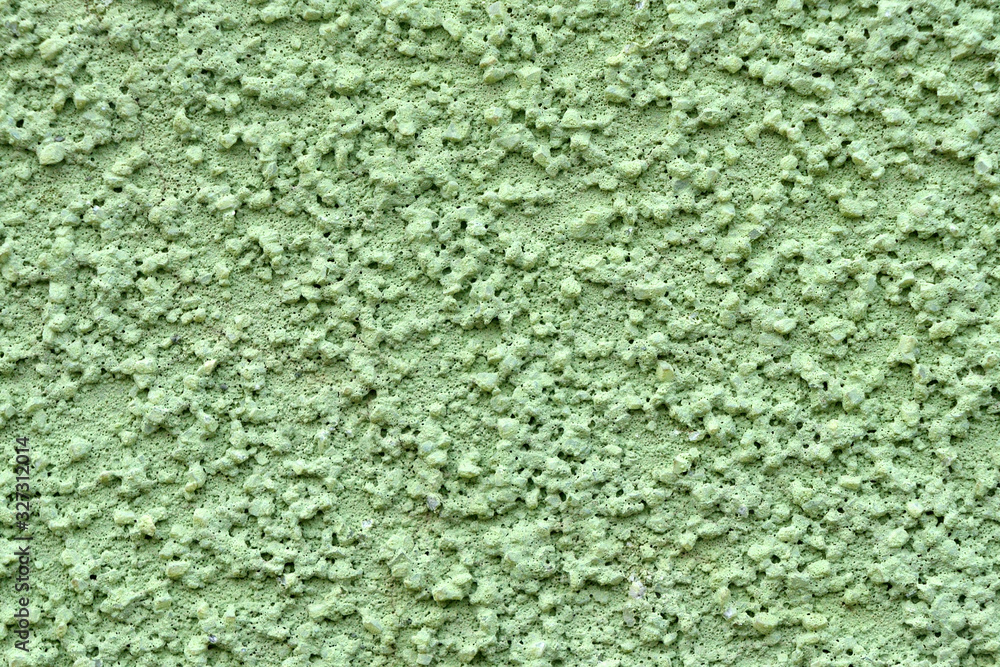 Light green rough cement plaster background Light green rough cement plaster background
