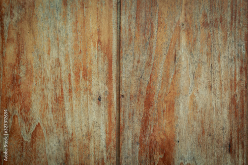 top view of old table wood texture background