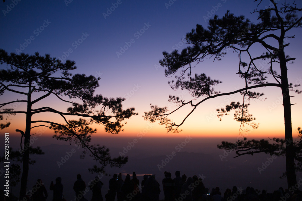 Sunrise at Phu Kradung National Park, Thailand