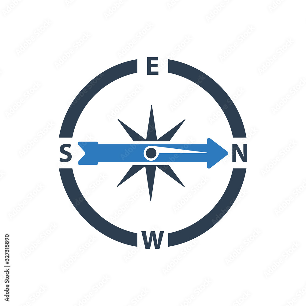 Direction Compass Icon Direction Compass Icon
