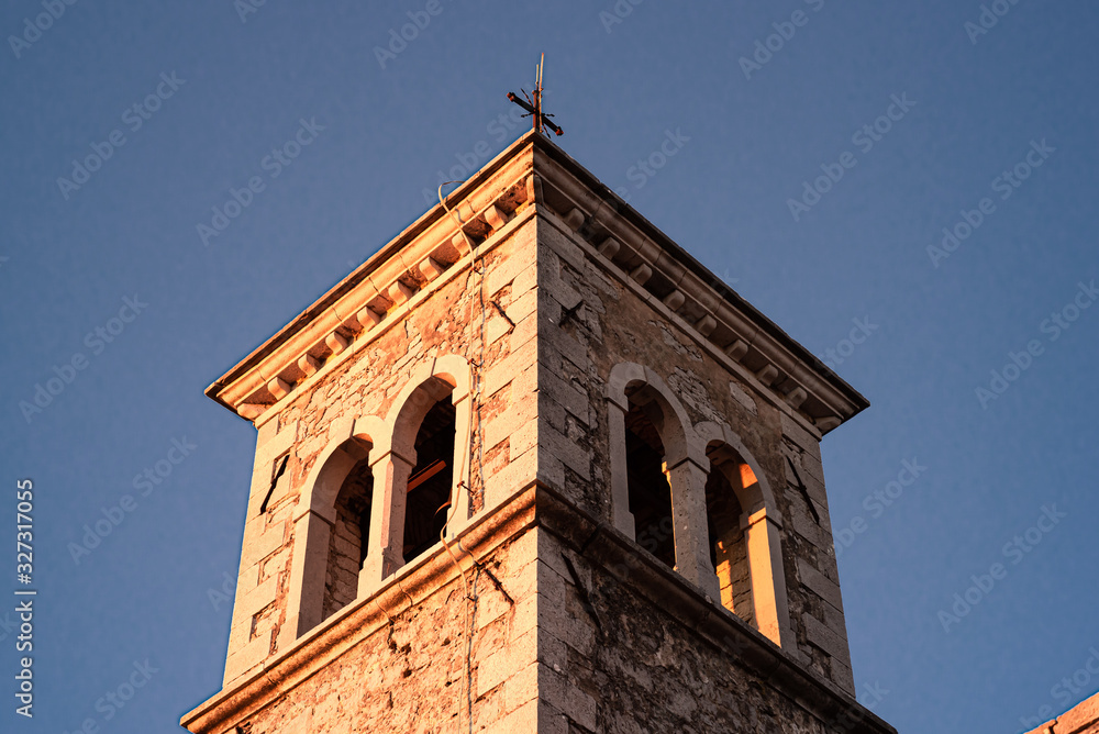 tractional bell tower of catholic church in central europe