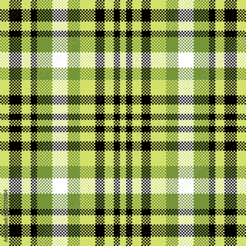 Pixel background vector design. Modern seamless pattern plaid. Square texture fabric. Tartan scottish textile. Beauty color madras ornament.