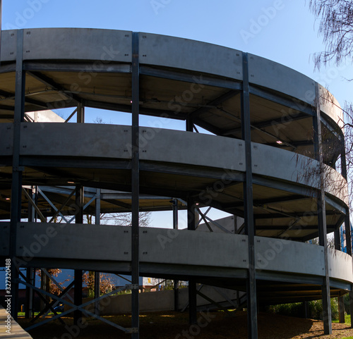Spiral car park ramp