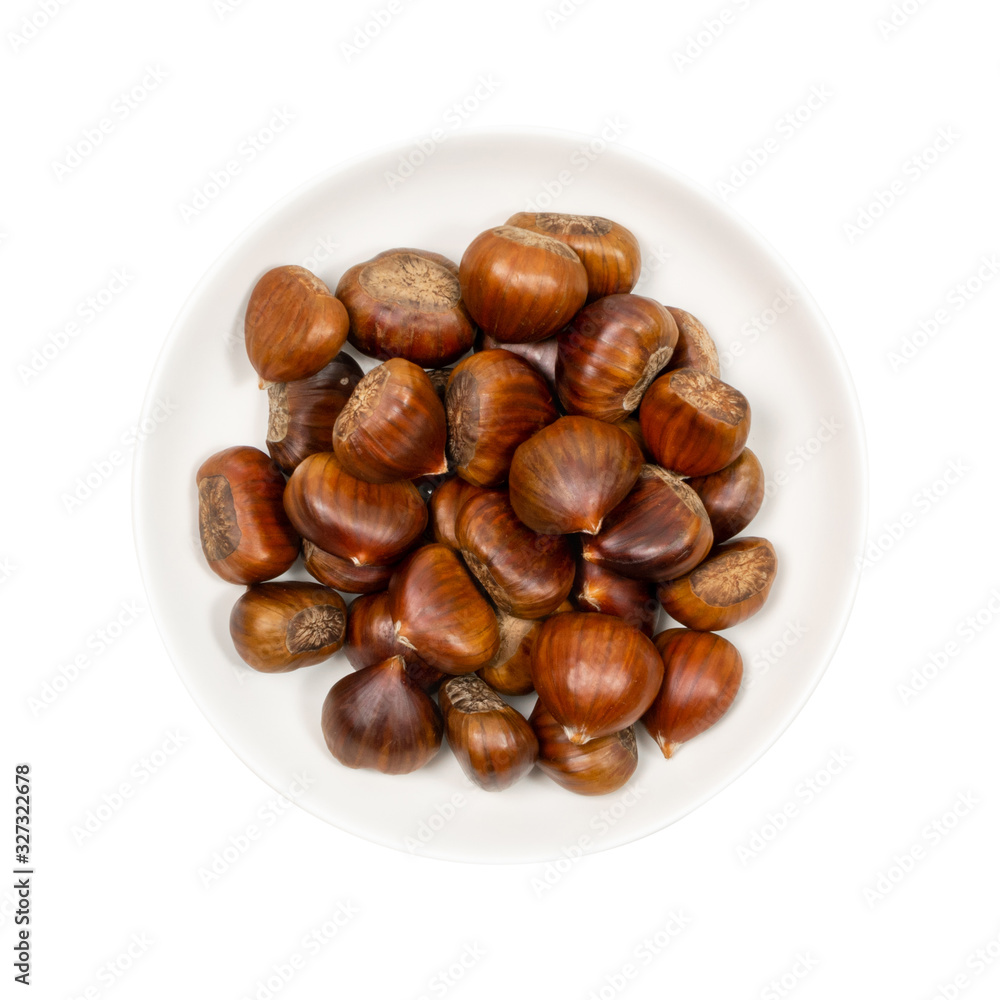 Edible Sweet Chestnuts, Healthy Autumn and Christmas Food Edible Sweet Chestnuts, Healthy Autumn and Christmas Food