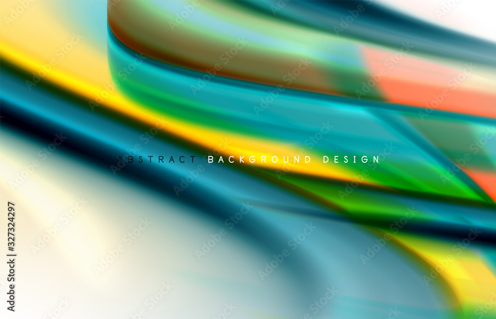 Fototapeta premium Abstract background - fluid color gradient waves, with dynamic motion line effect. Vector Illustration For Wallpaper, Banner, Background, Card, Book Illustration, landing page