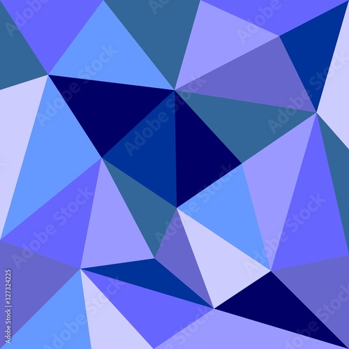 Triangle vector background or seamless grey, blue, white and navy pattern. Flat surface wrapping geometric mosaic for wallpaper or winter website design