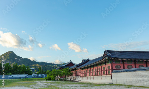 Gyeongbokgung Palace in Seoul South Korea © kampon