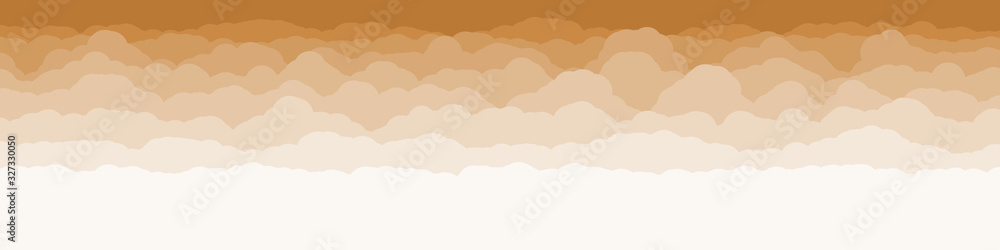 Abstract Color Clouds Sky Generative Art background illustration