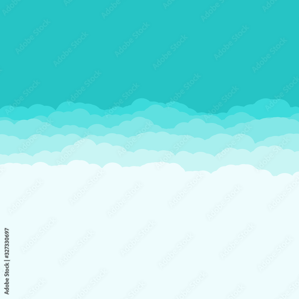 Abstract Color Clouds Sky Generative Art background illustration Abstract Color Clouds Sky Generative Art background illustration