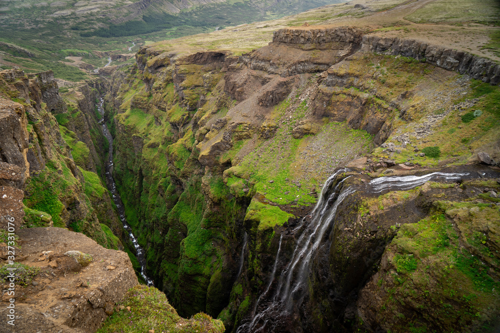 Glymur, the second highest waterfall in Iceland Glymur, the second highest waterfall in Iceland