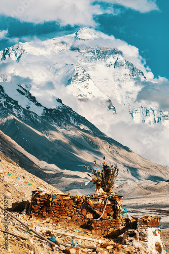 Mount Everest Basecamp Tibet China